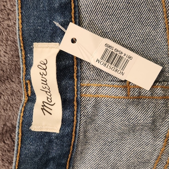 Light wash Madewell "the perfect jean" eco collection jean shorts size 29, NWT! - Picture 2 of 14